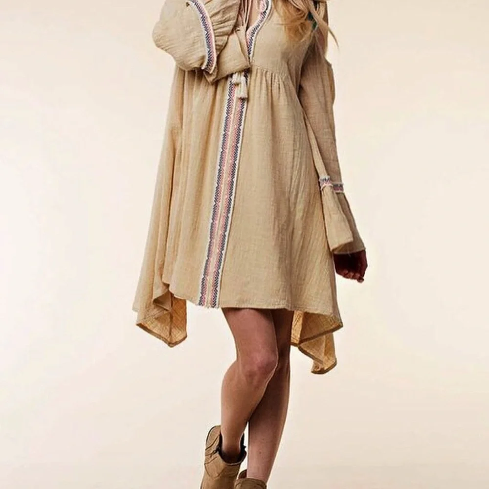Boho Cold Shoulder Dress - Picture 2 of 5